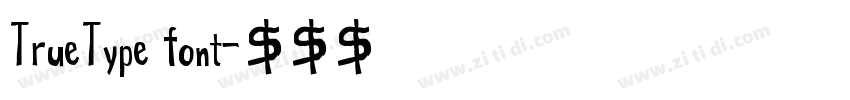 TrueType font字体转换